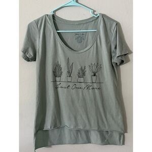 Yarn & Sea Women's Just One More Plant Graphic Print Tee T-Shirt - Size Small